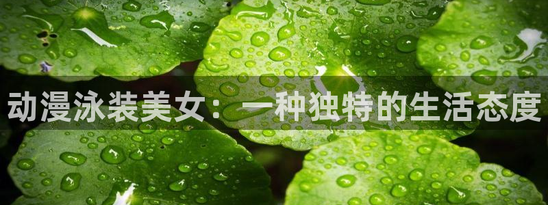 动漫天堂软件：动漫泳装美女：一种独特的生活态度